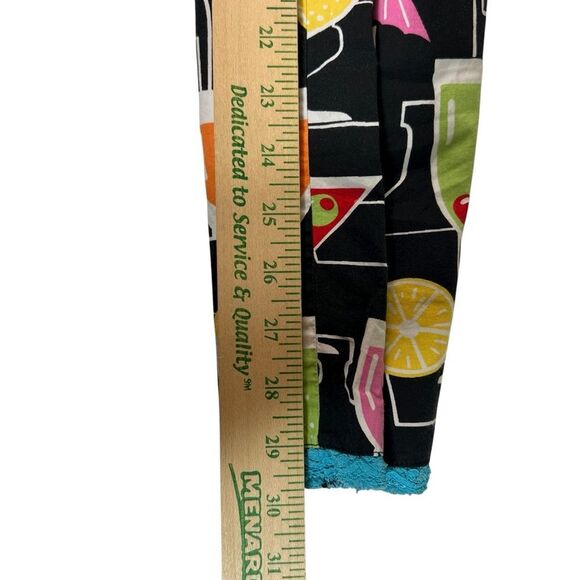 🍒 Medium Nick & Nora Pajama Pants Happy Hour cocktail print. - Picture 16 of 16